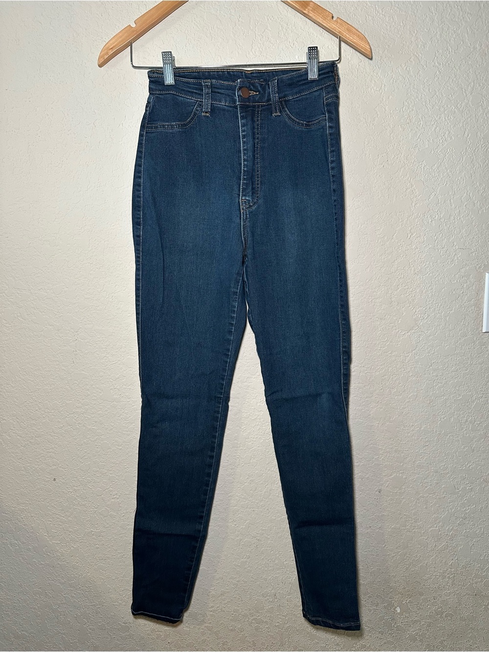 Fashion Nova Super High-Rise Skinny Jeans - Dark Blue